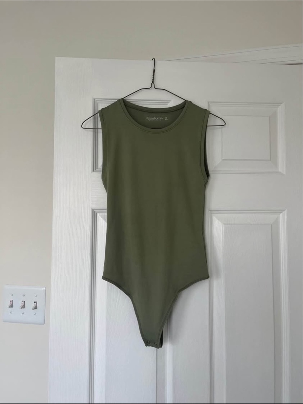 Abercrombie & Fitch Olive Green Sleeveless Bodysuit